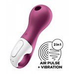 Вакуумный стимулятор клитора с вибрацией Satisfyer Lucky Libra ягодный