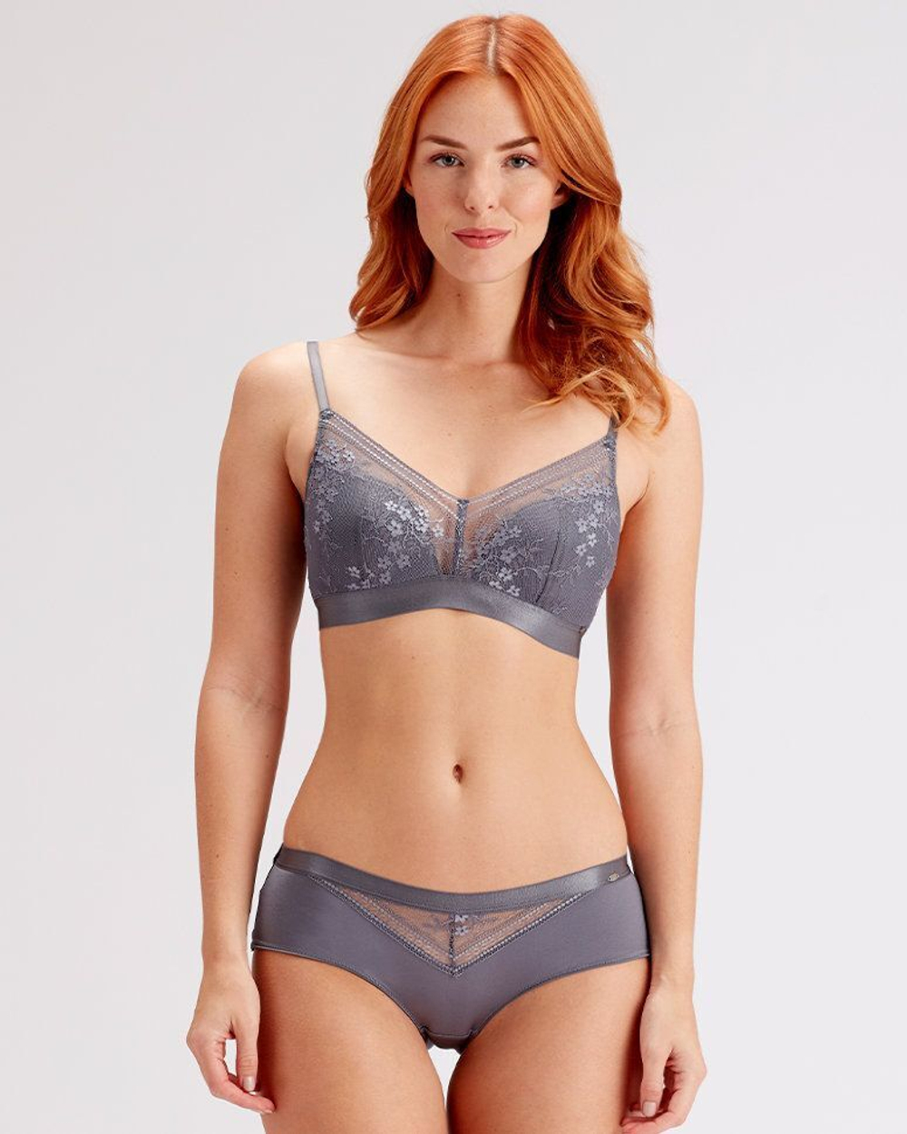 Бюстгальтер с мягкой чашкой Botanical Lace (Размер: 38B) (Цвет: пудровый)