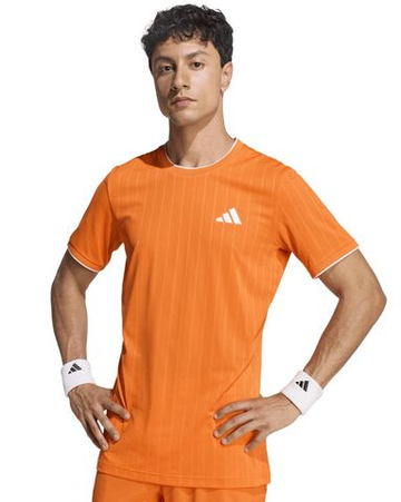 Мужская теннисная футболка Adidas Climacool+ Freelift Pro - pure orange