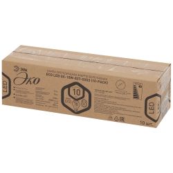 Набор 10 штук лампы ЭРА RED LINE ECO LED GX-10W-827-GX53 (10-PACK) 10Вт таблетка теплый белый свет GX53 | Лампы cветодиодные Плоские (GX)