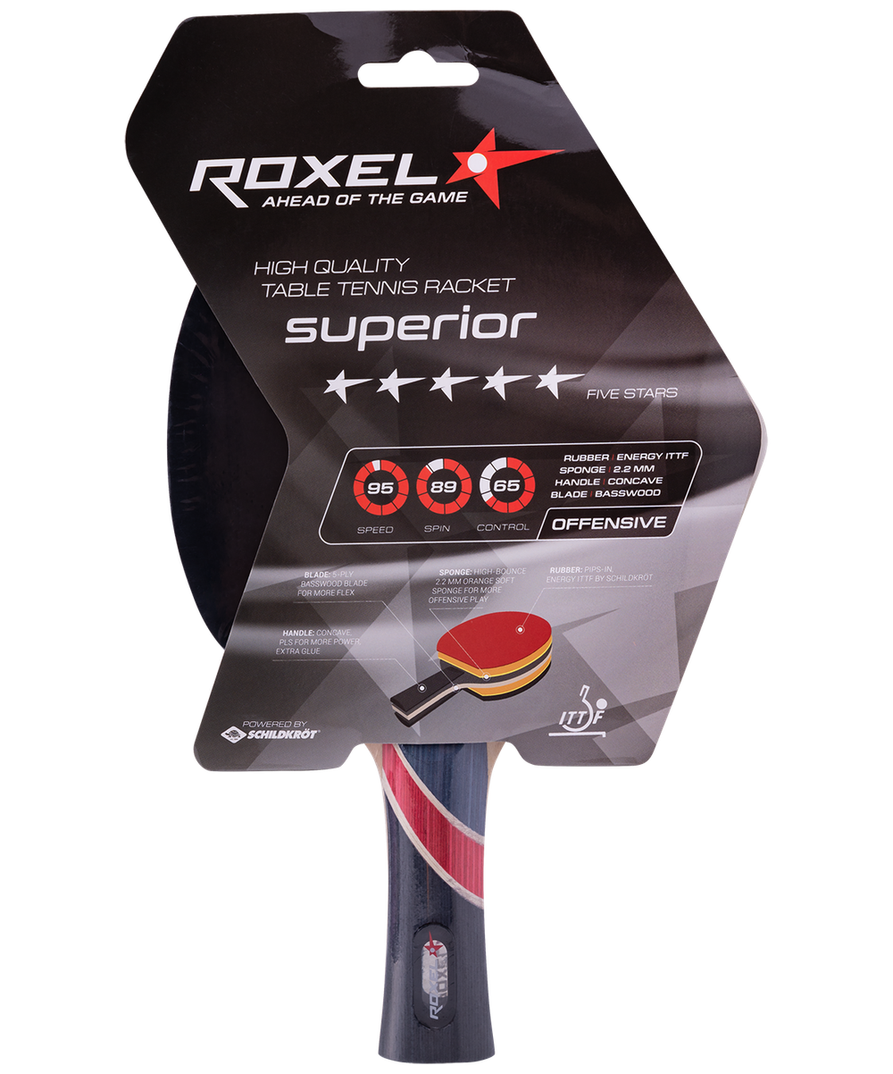 Ракетка для настольного тенниса 5* Superior, коническая