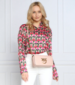 кожаная сумка через плечо love click baguette mini Pinko - пудро-розовый(100068 A0F1)