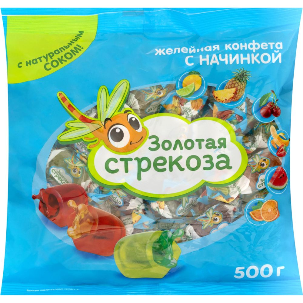 Конфеты желейные Яшкино Золотая стрекоза 500 гр ВК281