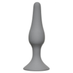 Серая анальная пробка Slim Anal Plug Medium - 11,5 см.