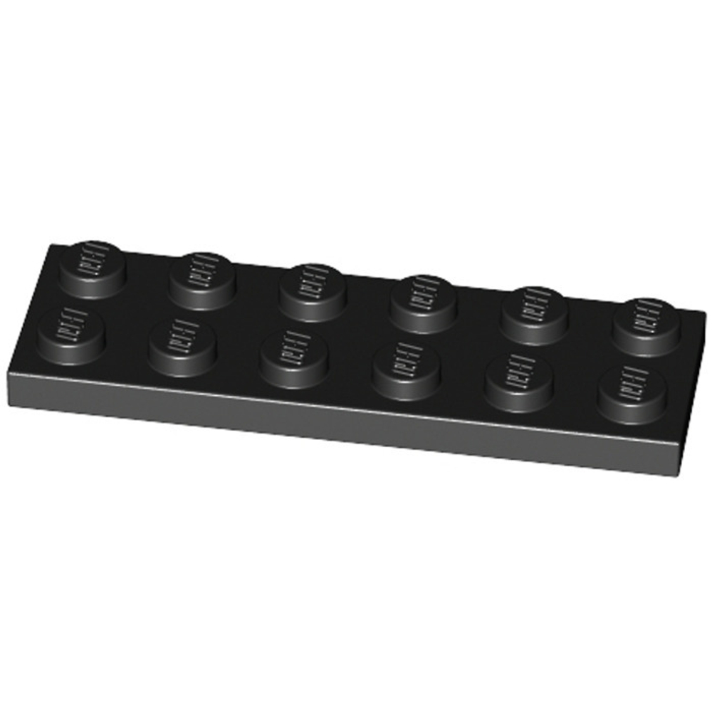 Lego Плитка 2х6 (черный) 379526