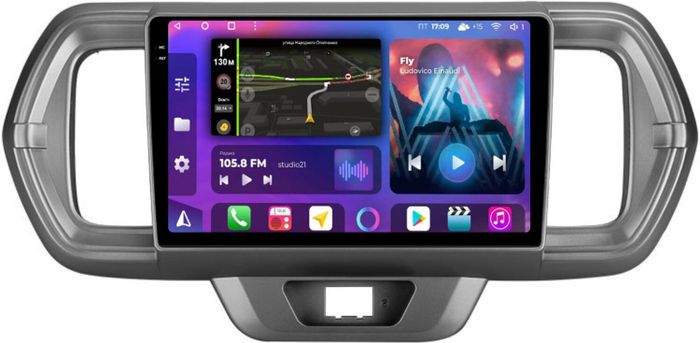 Магнитола для Toyota Passo 3, Daihatsu Boon 3 2016-2023 - FarCar BM9-2K-9531 монитор 9.5" 2K QLED на Android 14, Быстрая, CarPlay, 4G SIM-слот