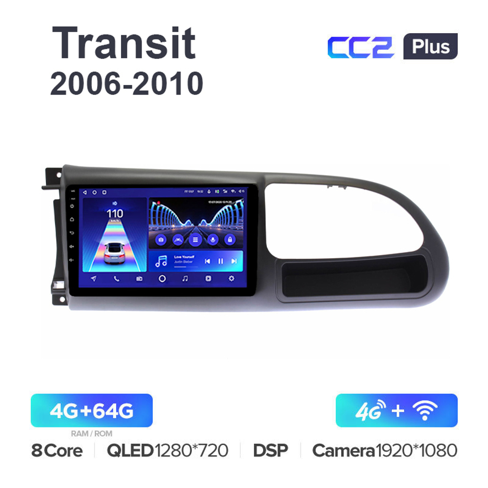 Teyes CC2 Plus 9"для Ford Transit 2006-2010