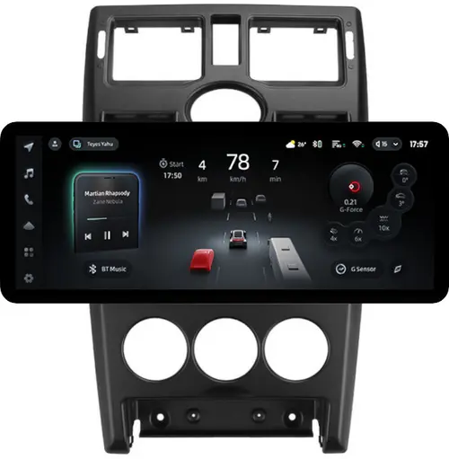 Магнитола для Lada Priora 2007-2013 (рамка черная тип 1) - Teyes CC4PRO монитор 12.3" 2K QLED + рамка 9, Android 13, Быстрейшая, Snapdragon 778G, ИИ, CarPlay, DSP, 4G SIM-слот