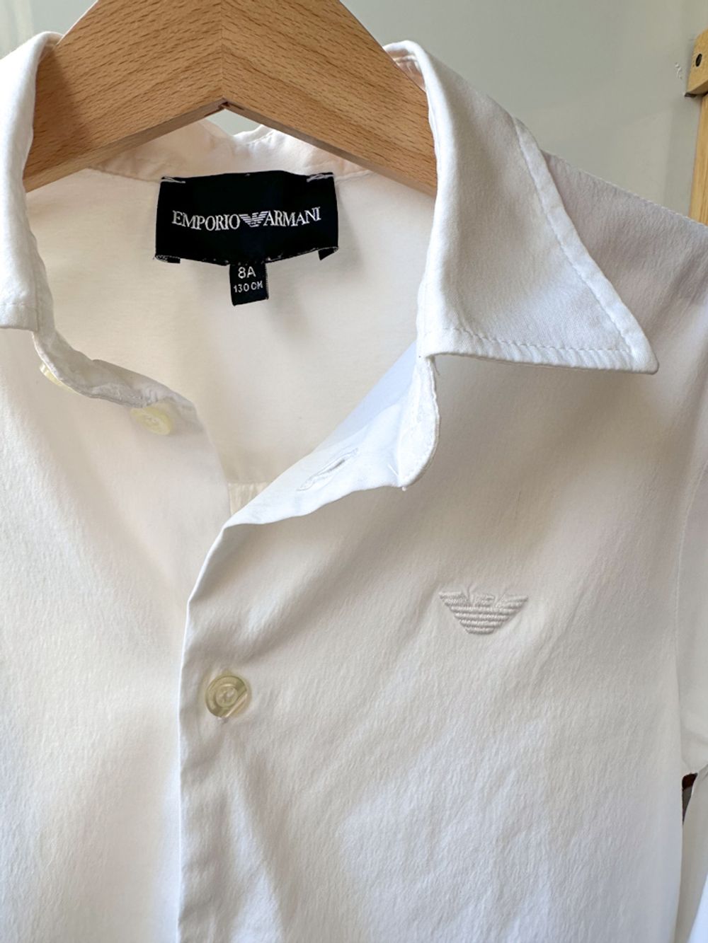 Хлопковая рубашка Emporio Armani, 128