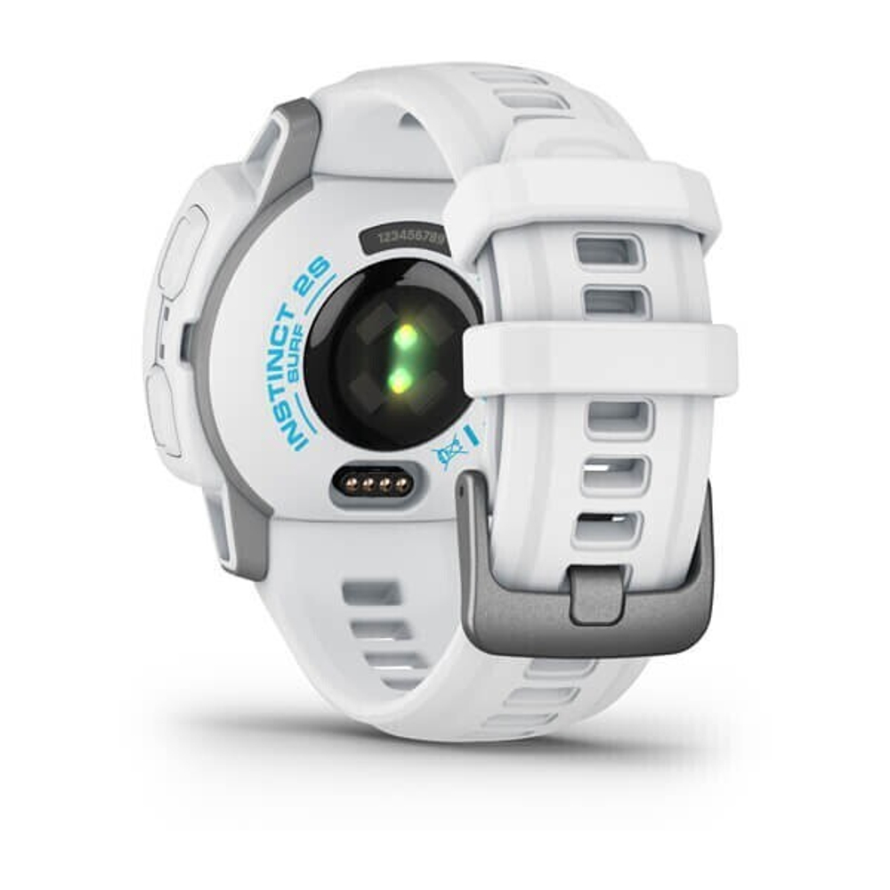 Умные часы Garmin Instinct 2S Solar Surf белый с серебристым безелем