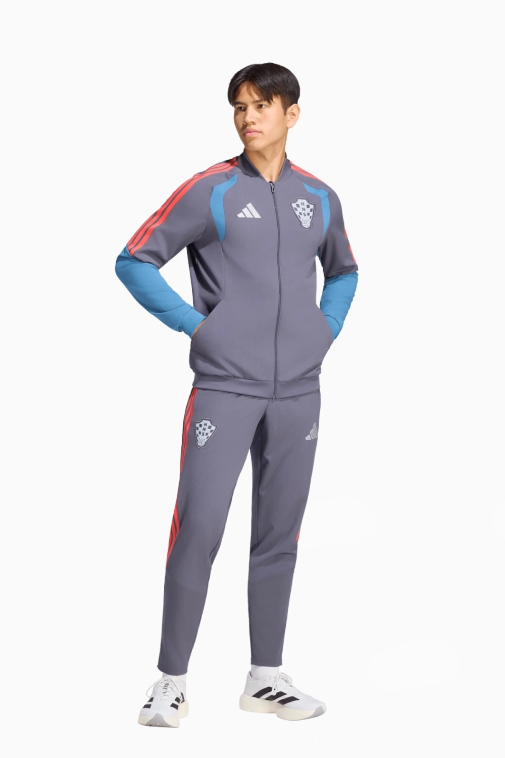 Ветровка adidas Croatia 2026 Tiro Presentation - фиолетовый