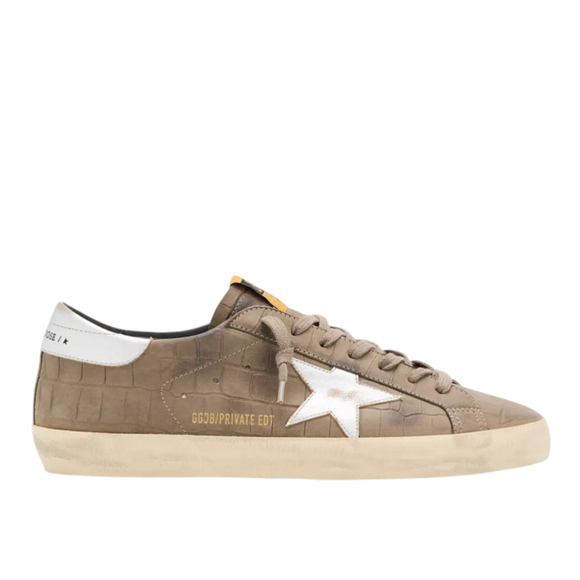 Golden Goose Super Star / Brown croco Men / Корич крокодил муж