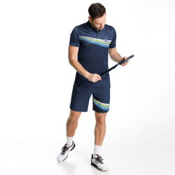 Мужское теннисное поло Tennis-Point Polo Special Edition Men - Dark Blue, Multicoloured