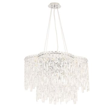 Подвесная хрустальная люстра Abril SP12 хром Crystal Lux