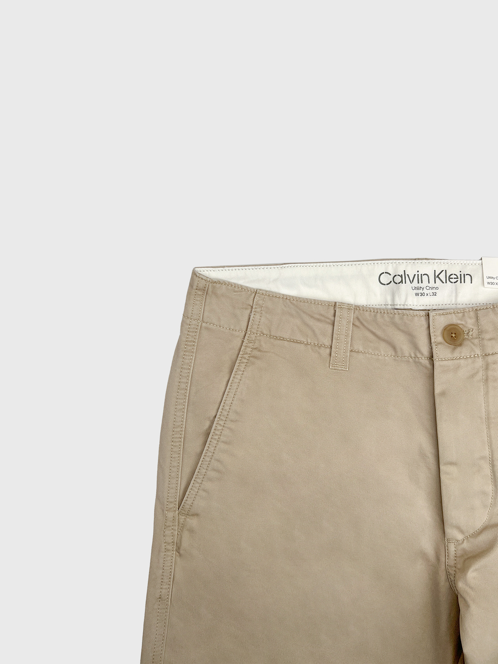 Брюки Calvin Klein Solid Utility Chinos Black Travertinee