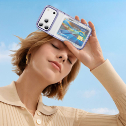 Прозрачный чехол Lumen Case с подставкой 2‑в‑1 и отделением для карт: iPhone 17 Pro Max