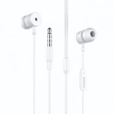 Гарнитура Borofone M31, вакуумные, разъем Jack, кабель 1.2 м White