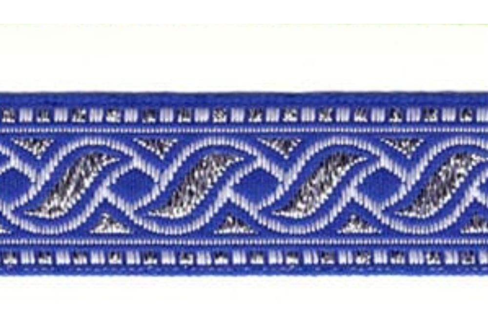 Тесьма жаккард с метанитом, с1857, рис. 9006, ш. 2,4 см