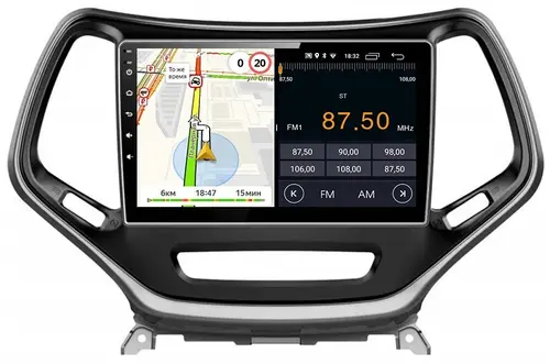 Магнитола для Jeep Cherokee 2014+ - Parafar PF999FHD на Android 13, CarPlay, 4G SIM-слот