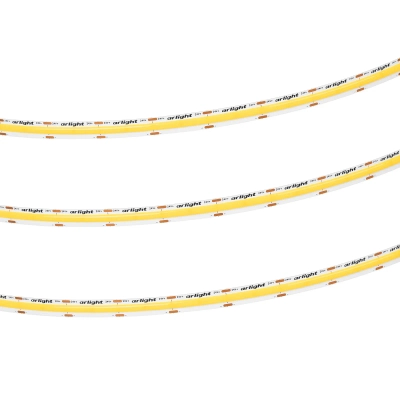 Лента COB-X576-10mm 24V Warm3000 (15 W/m, IP20, 5m) (Arlight, высок.эфф.150 лм/Вт)