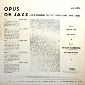 Milt Jackson / Opus De Jazz (LP)