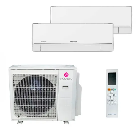 Мультисплит система на 2 комнаты Dantex RK-M09PDMI x 2 / RK-2M18HM3E-W