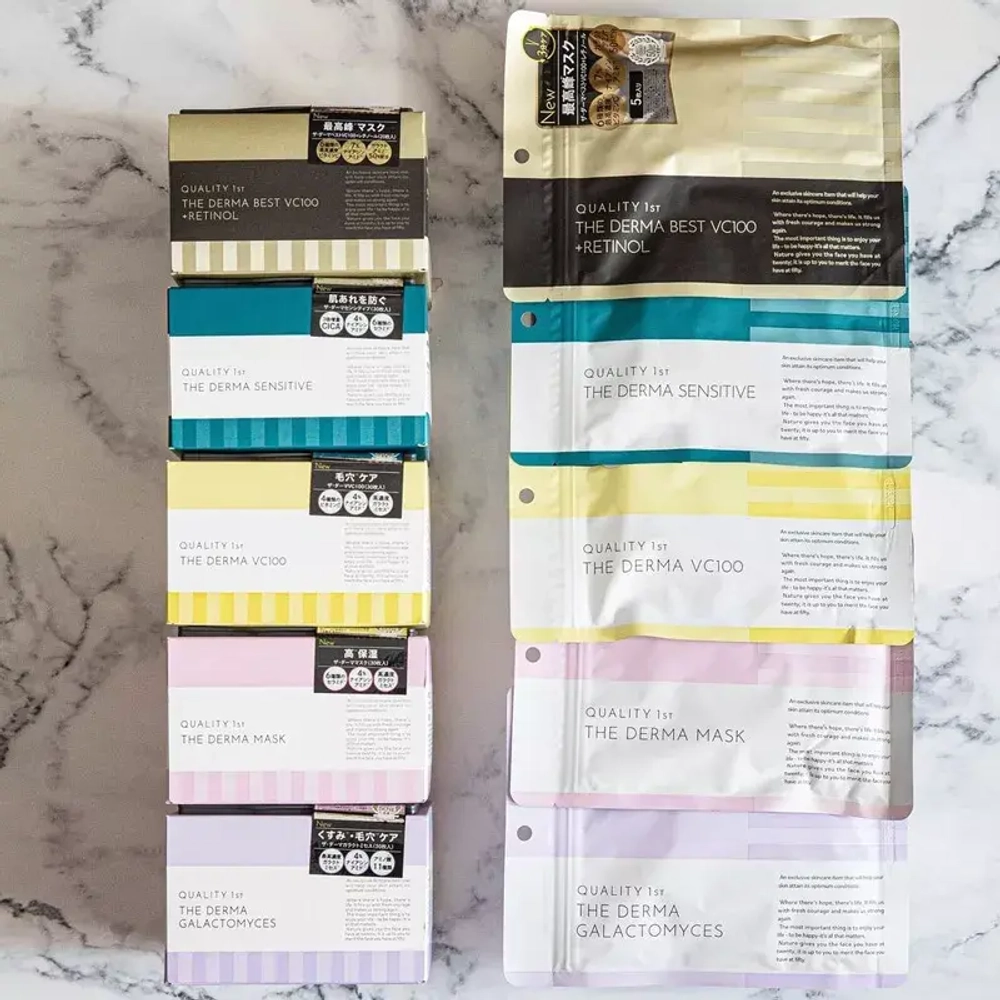 Quality Маска для дермы Кволити Фест- 1st The Derma Mask, 7 шт.