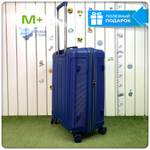 Средний чемодан Mironpan Model H, Темно-синий, с расширителем
