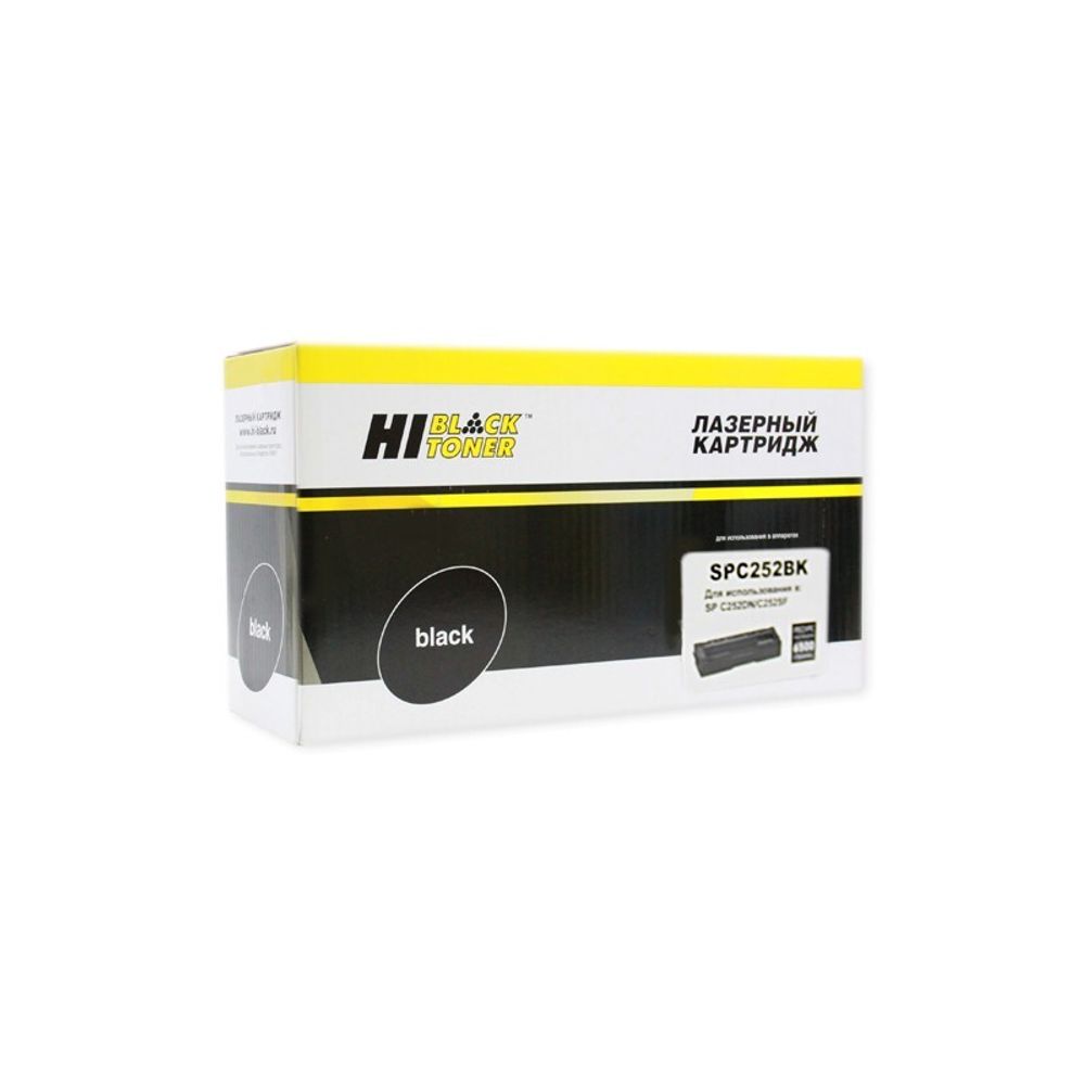 Картридж Hi-Black (HB-SPC252Bk) для Ricoh SPC252DN/C252SF/SPC262DNw/SPC262SFNw, Black, 6,5K (407716)