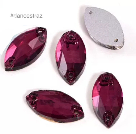 Стразы пришивные, Horse Eye, Light Amethyst, A3-P04, 13*22mm, (20 ea/pkg), A3 (F2)