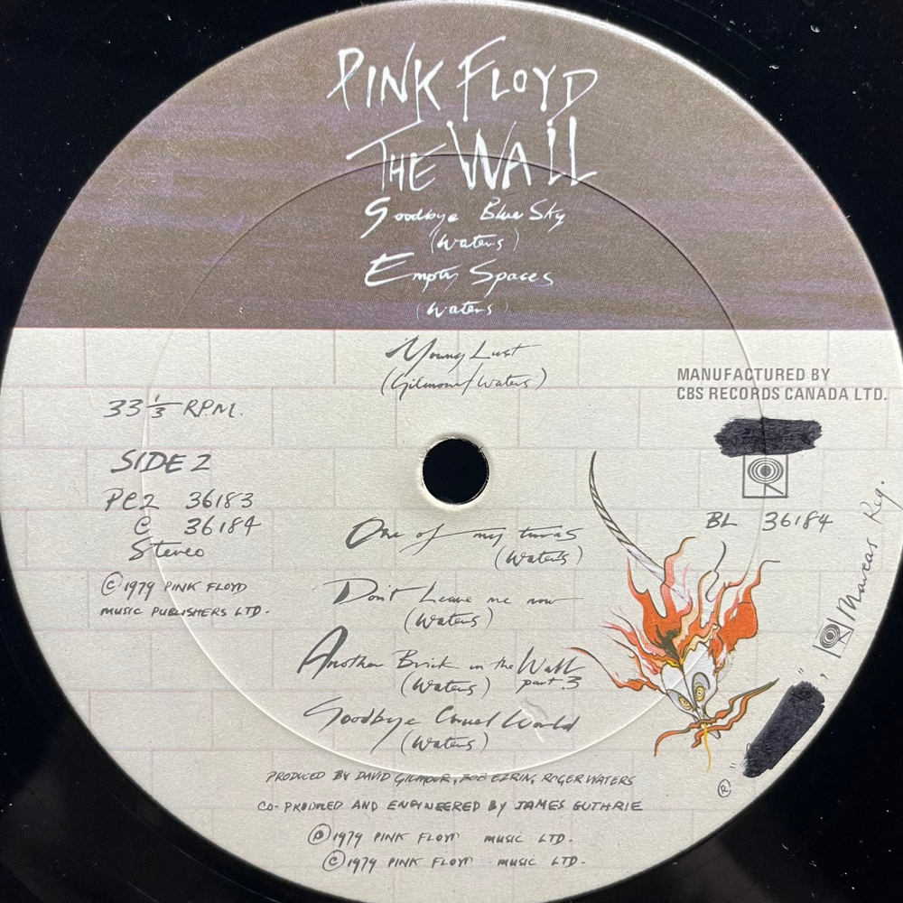 Pink Floyd ‎– The Wall 2LP (Канада 1979г.)