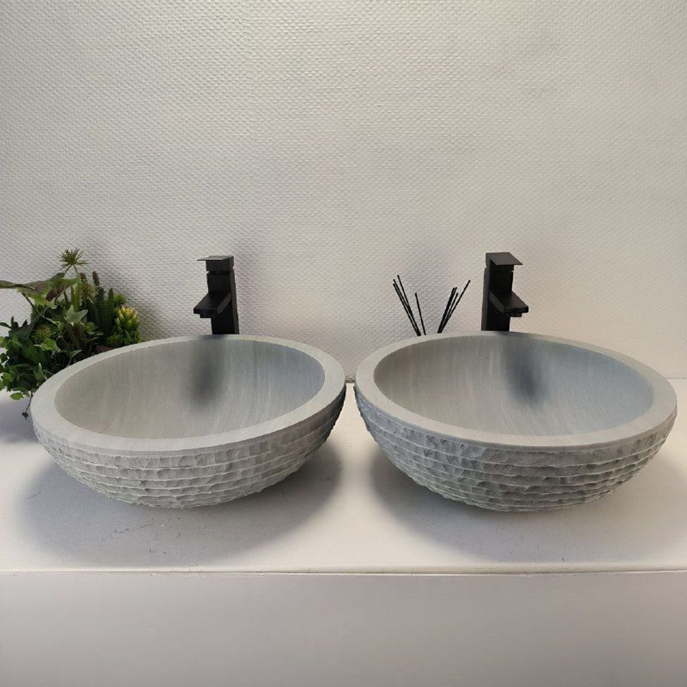 Раковина из андезита ПАРА! Bowl Blue BA-62986 45x45x15 из натурального камня