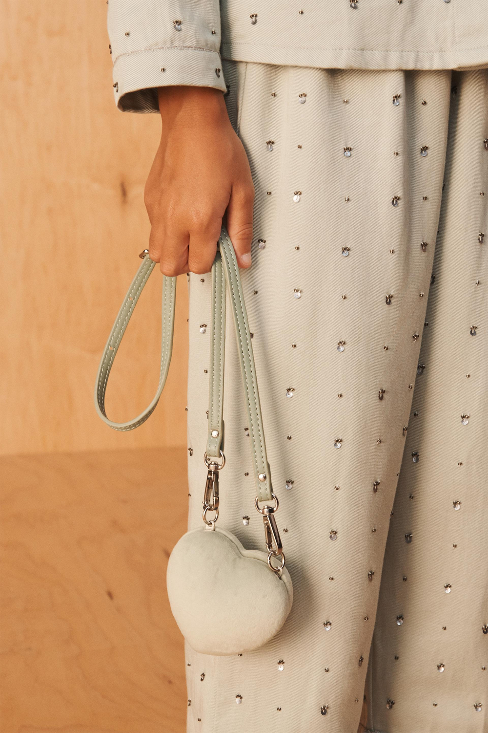 ZARA СУМКА В ФОРМЕ СЕРДЦА - LIMITED EDITION, ЗЕЛЕНЫЙ