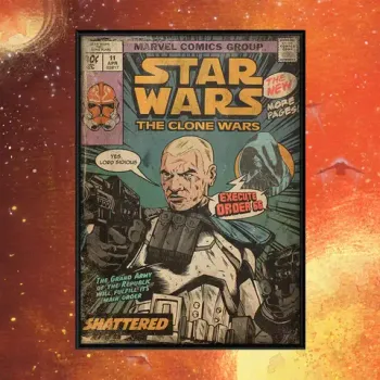 Постер «Star Wars The Clone Wars: Shattered»