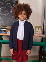 Бомбер для девочки  SCHOOL синий