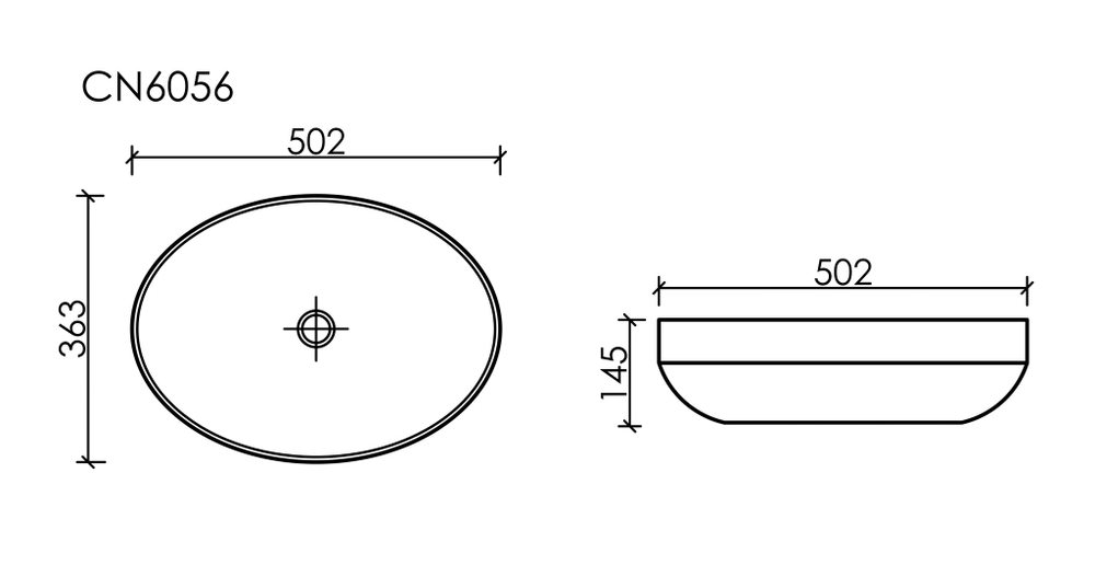 Раковина Ceramica Nova Element 50 см CN6056 белая