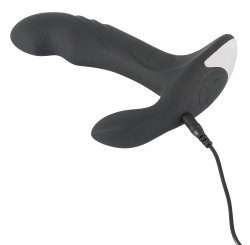 Вибромассажер простаты с функцией римминга и мануального массажа Rebel Plug with Perineum Stimulator