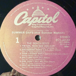 The Beach Boys – Summer Days (Япония 1982г.)