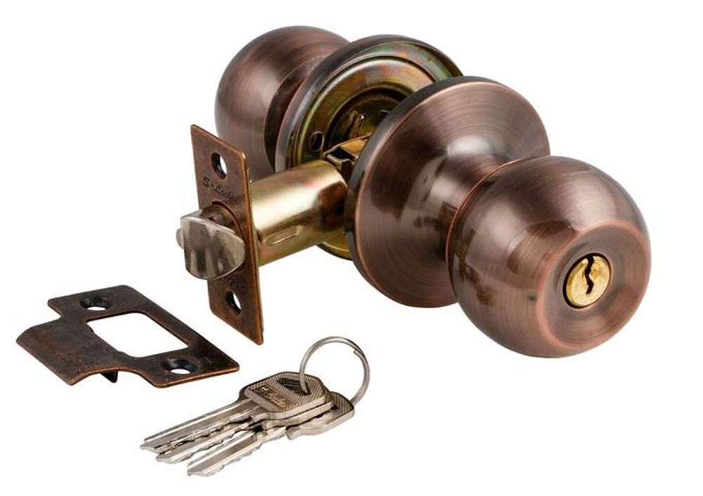 Защелка-Комплект S-Locked 6072-01 AC круглая ключ/фиксатор МЕДЬ /115893 Защелка-Комплект S-Locked 6072-01 AC круглая ключ/фиксатор МЕДЬ /115893
