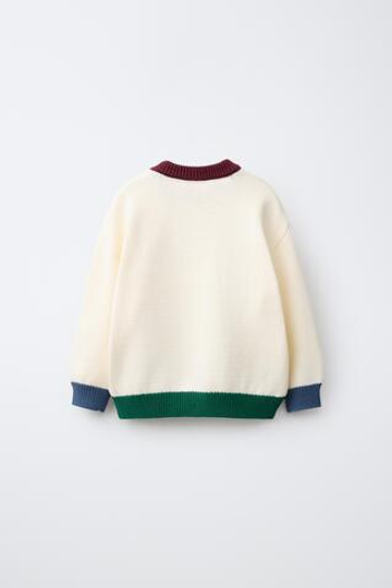 ZARA ТРИКОТАЖНОЕ ПОЛО С ВЫШИВКОЙ MICKEY MOUSE © DISNEY, ЭКРЮ
