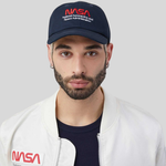Бейсболка Alpha Industries Nasa Worm Logo Cap Replica Blue (Синяя)