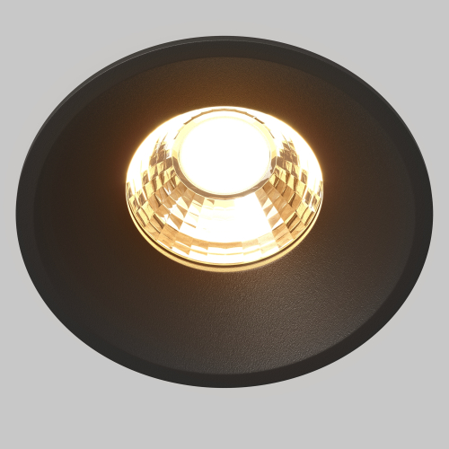 Встраиваемый светодиодный светильник Maytoni Round DL058-12W2.7K-B