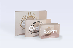 Зеркало настенное cyclops среднее черное