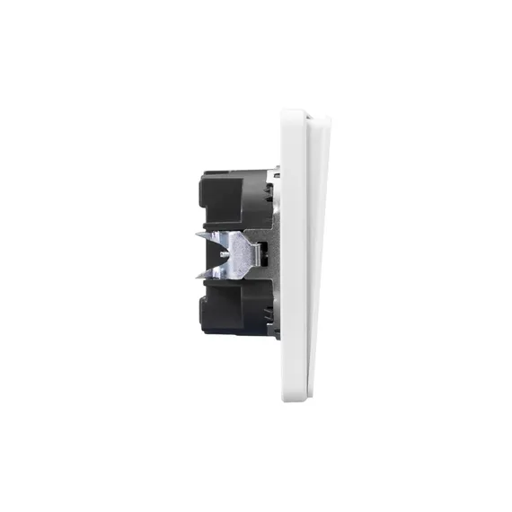 Выключатель двухклавишный KRANZ Miele Round Перламутр KR-78-0706-1