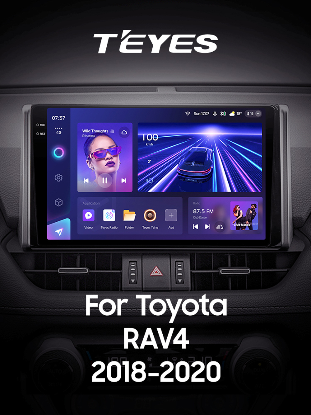 Teyes CC3 2K 10,2"для Toyota RAV4 2018-2020