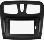 Магнитола для Renault Logan 2, Sandero 2 2014+ (рамка 9) - Teyes LUX ONE ROUND монитор 12.3" 2K QLED на Android 10, Быстрая, CarPlay, 4G SIM-слот