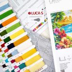 Набор для вышивания нитками Luca-S, Тропическое лето, 43х29см