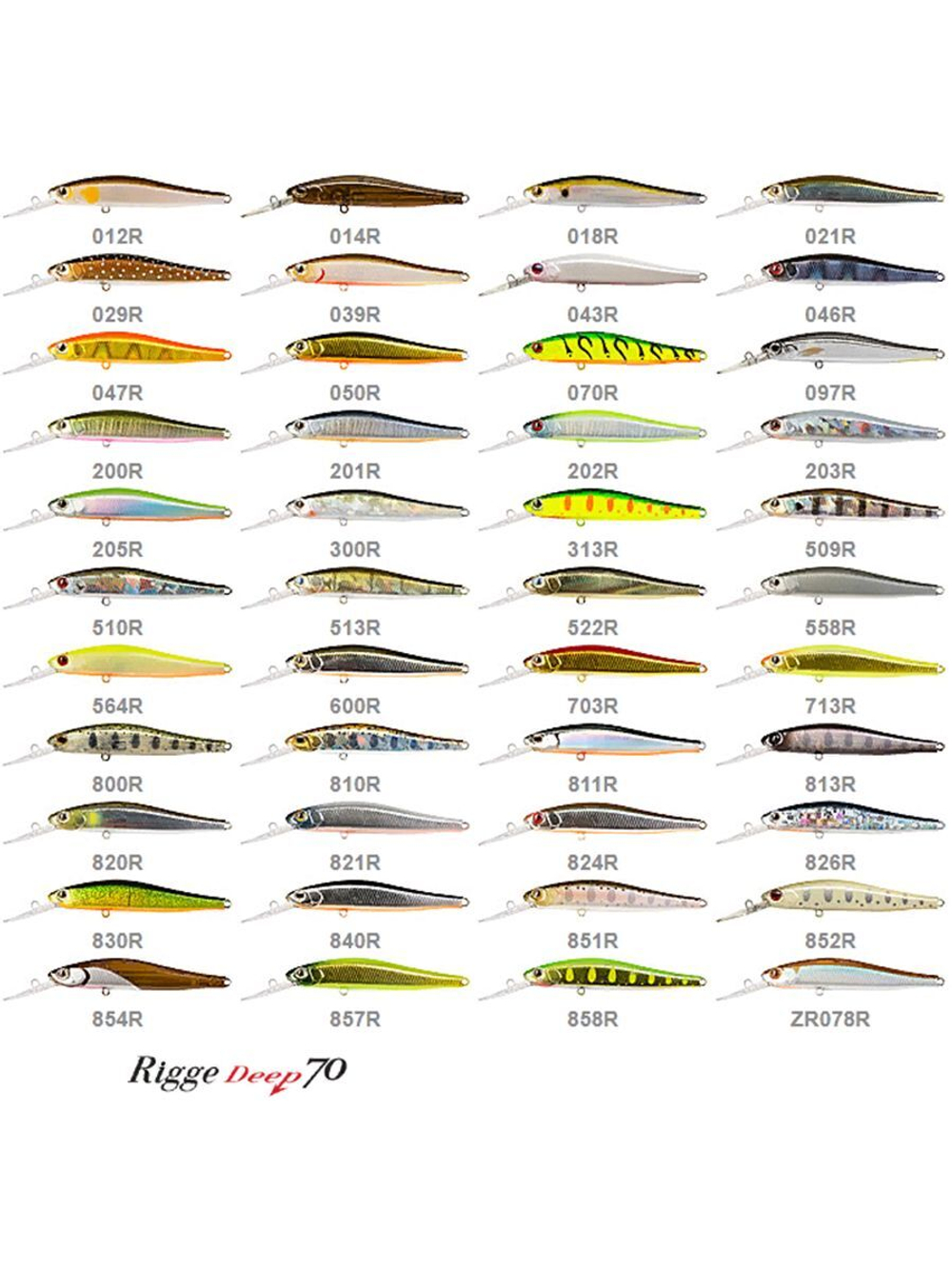 Воблер для рыбалки ZIPBAITS Rigge Deep S-Line ZB-RD-70S, 70мм, 6.4гр., заглубление 1.5-2.0м., цвет 313R, тонущий
