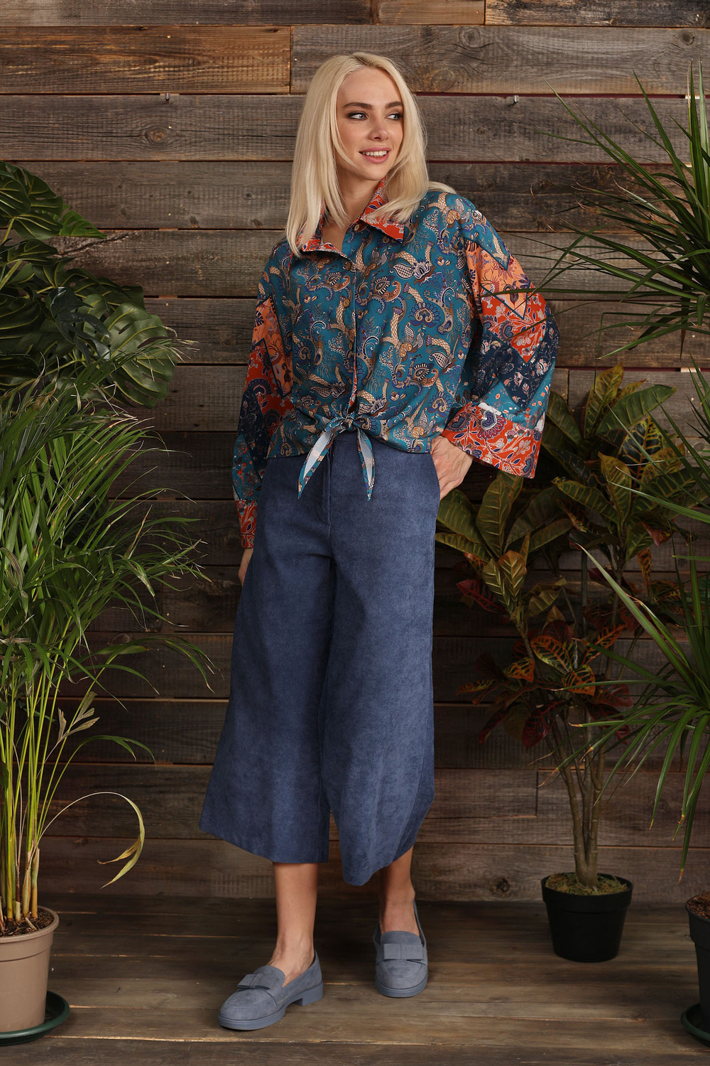 Blouse "Wind from the south. Patchwork"
