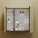 Зеркальный шкаф для ванной комнаты Sancos Mirror 890x150х740 мм, с LED подсветкой, цвет дуб чарльстон, арт. MI90ECH